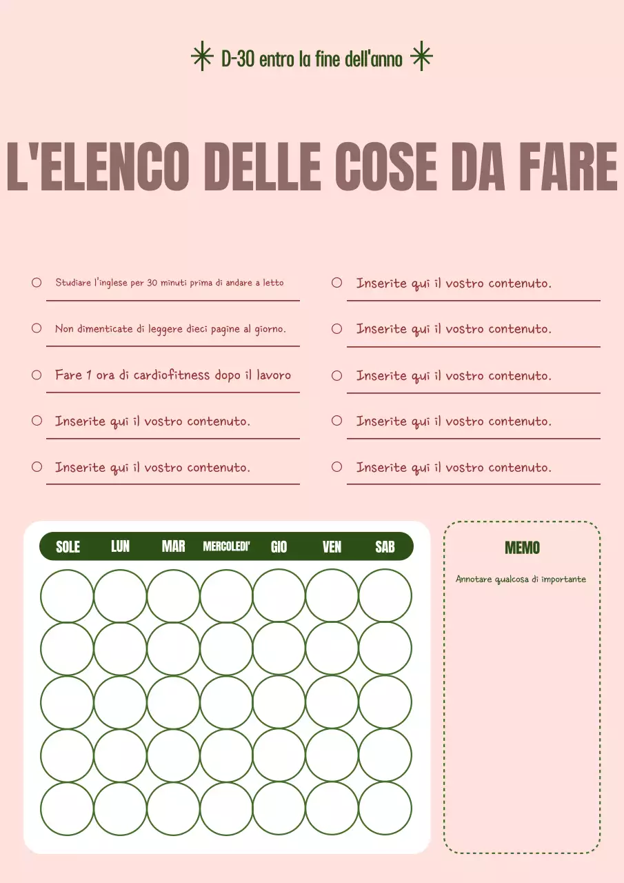 Diario guida semplice rosa