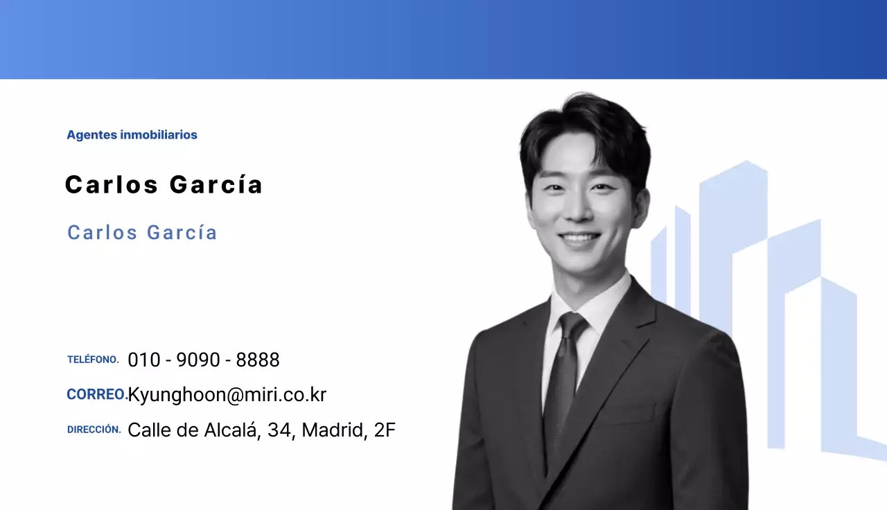 Tarjeta de presentación Blue Clean