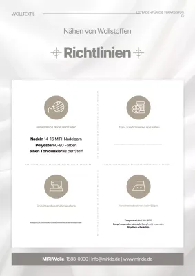 Beige Clean Verarbeitungshinweise