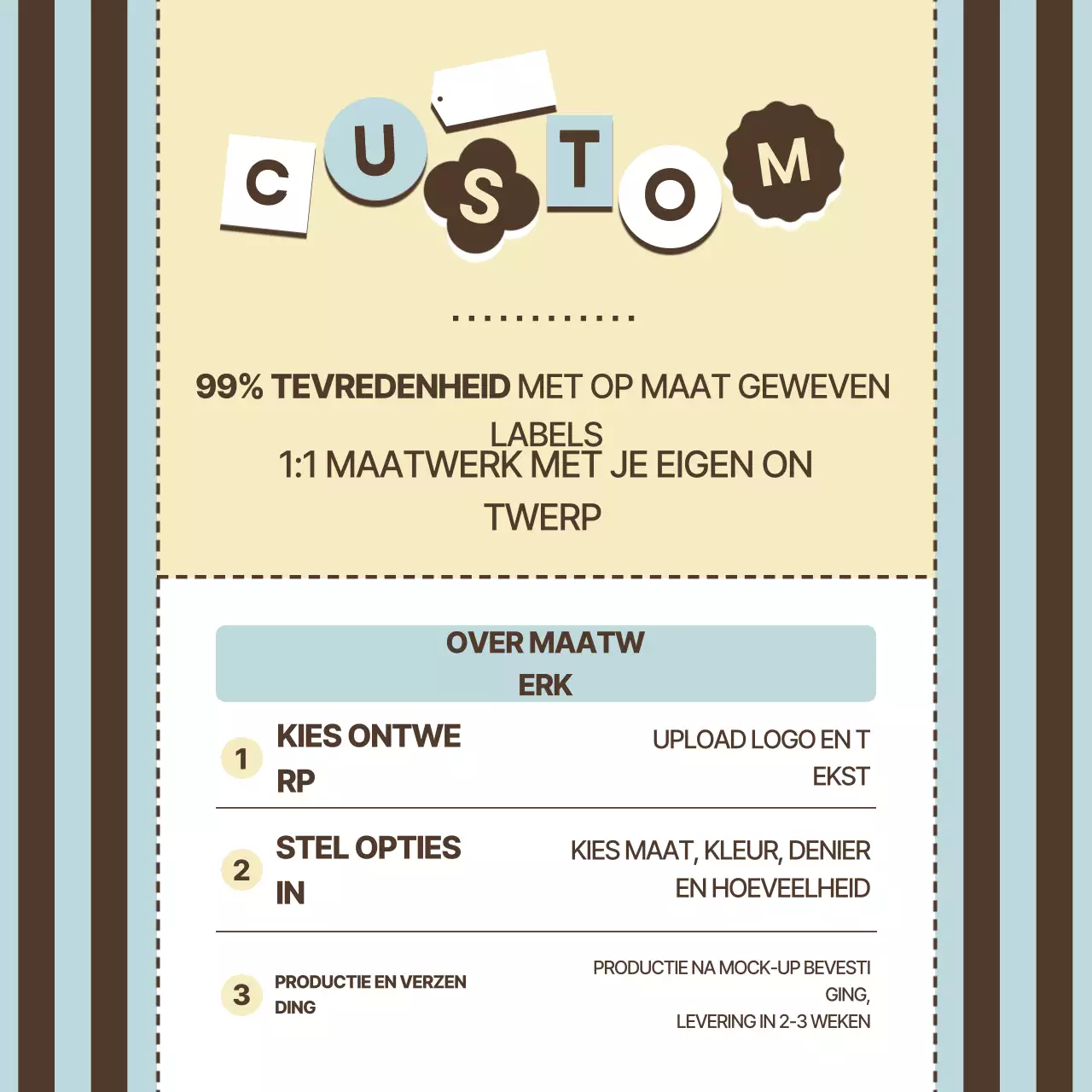 Beige Eenvoudige Aangepaste Bestelgids