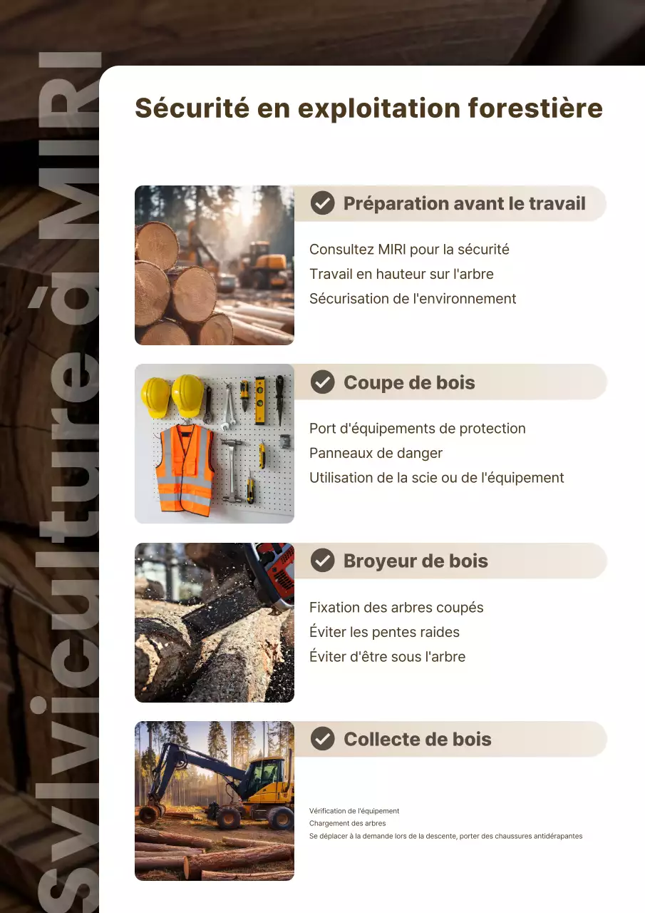 Consignes de sécurité Beige Clean