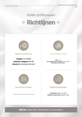 Beige Clean Verwerkingsinstructies