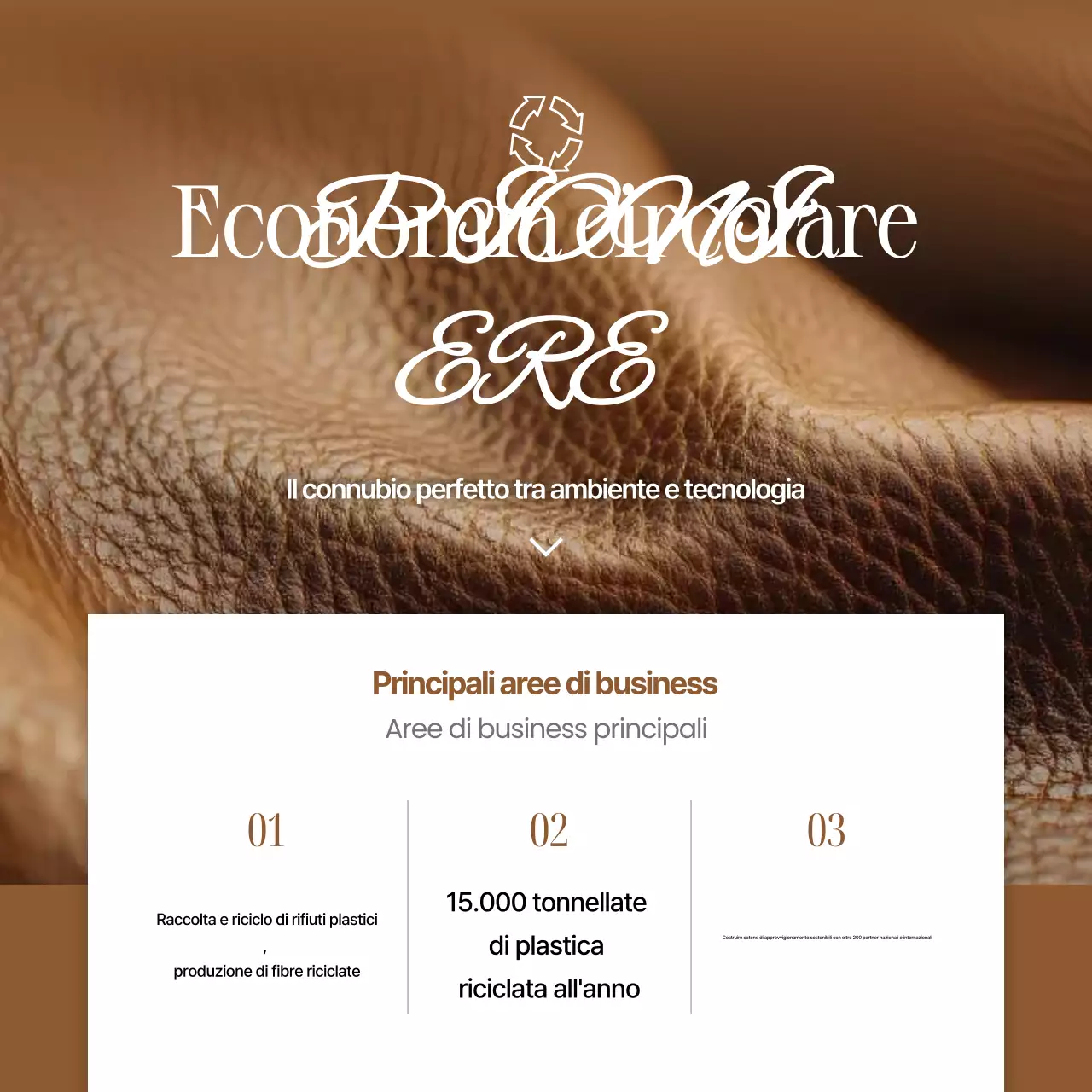 Pubblicità di Brown Modern Recycling