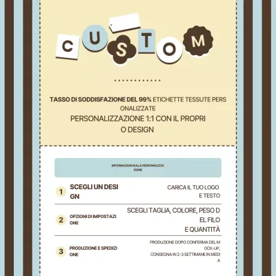 Guida per ordini personalizzati semplici beige