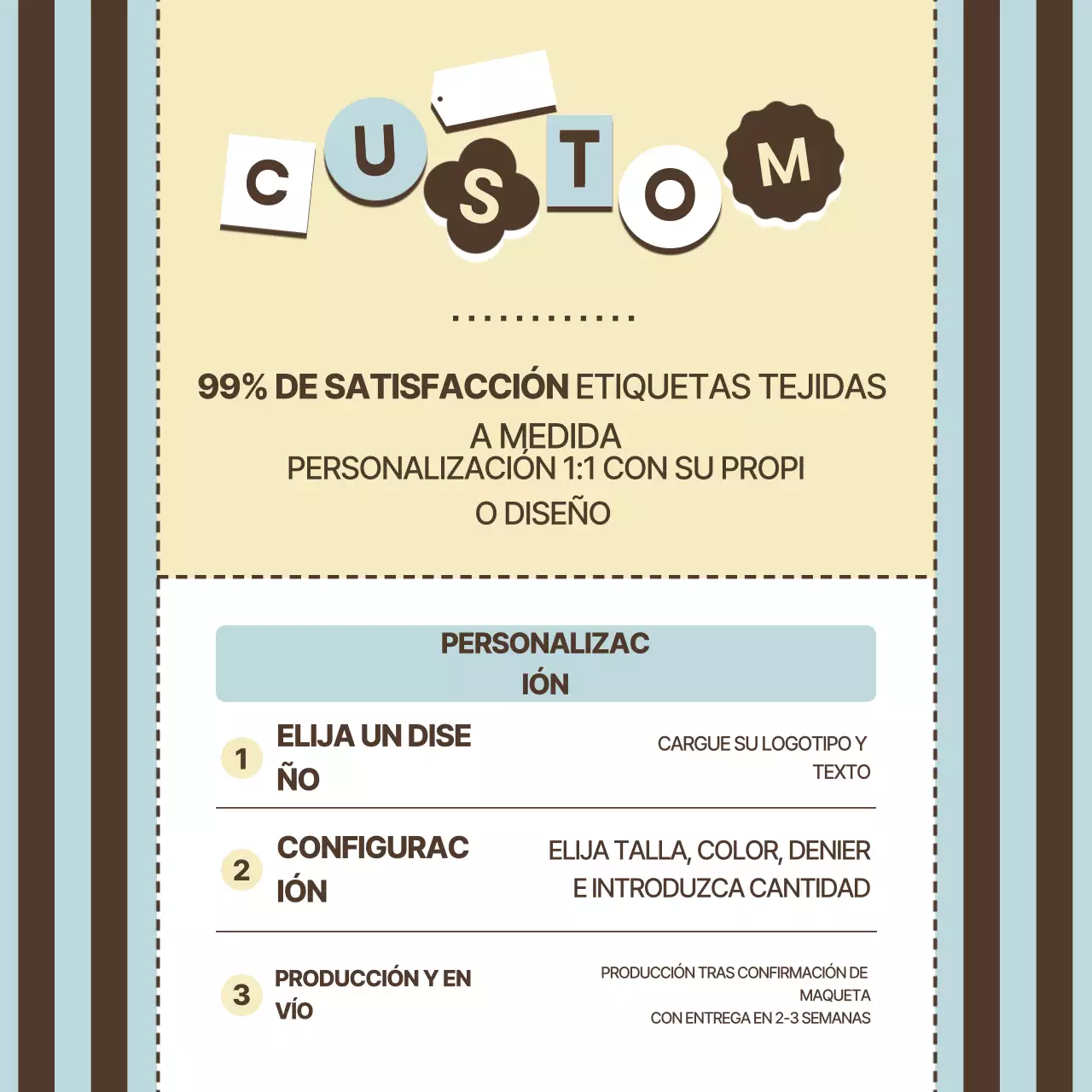 Guía de pedidos personalizados de Beige Simple