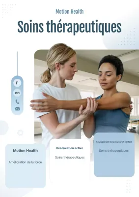 Promotion de la physiothérapie moderne bleue