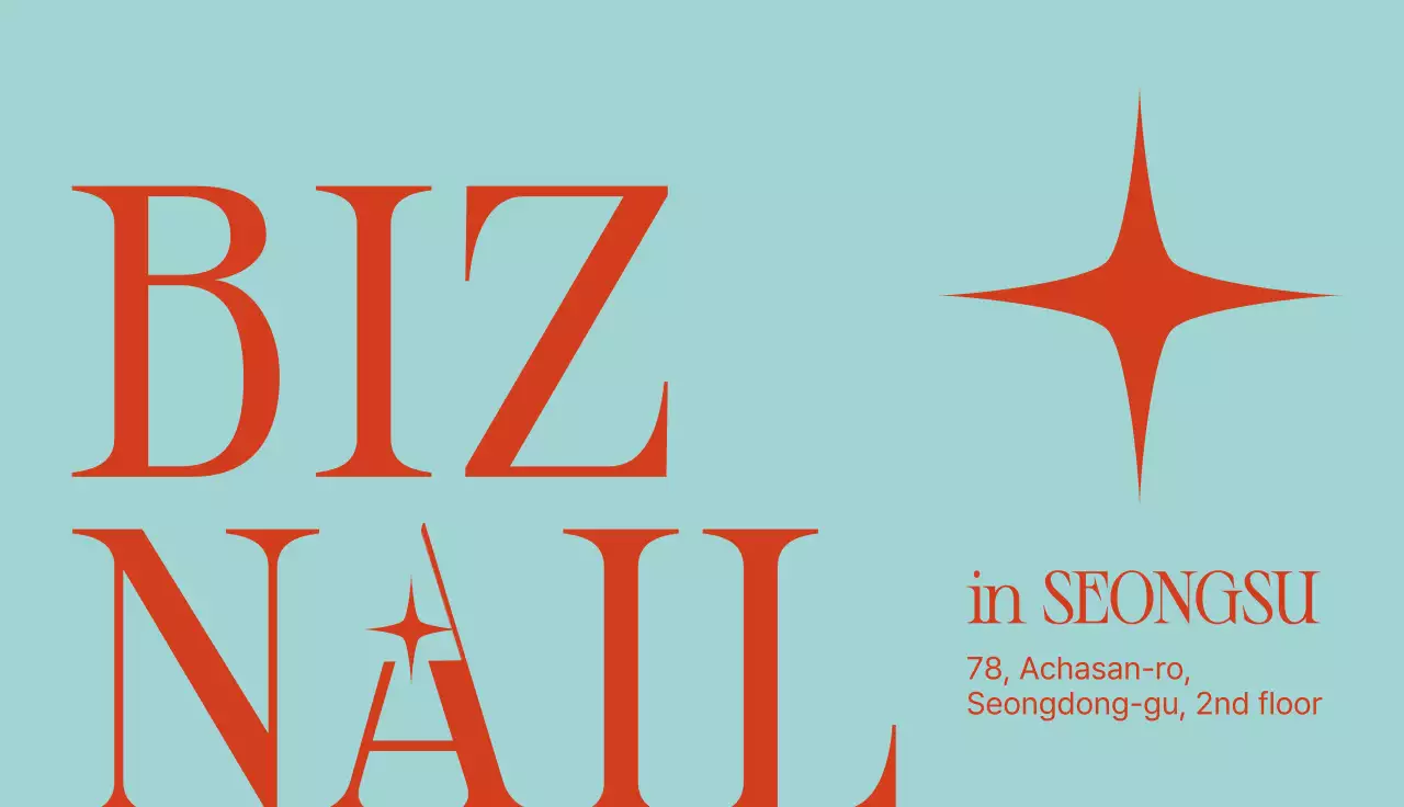 Promoção de loja de salão de beleza Sky Blue Modern Nail