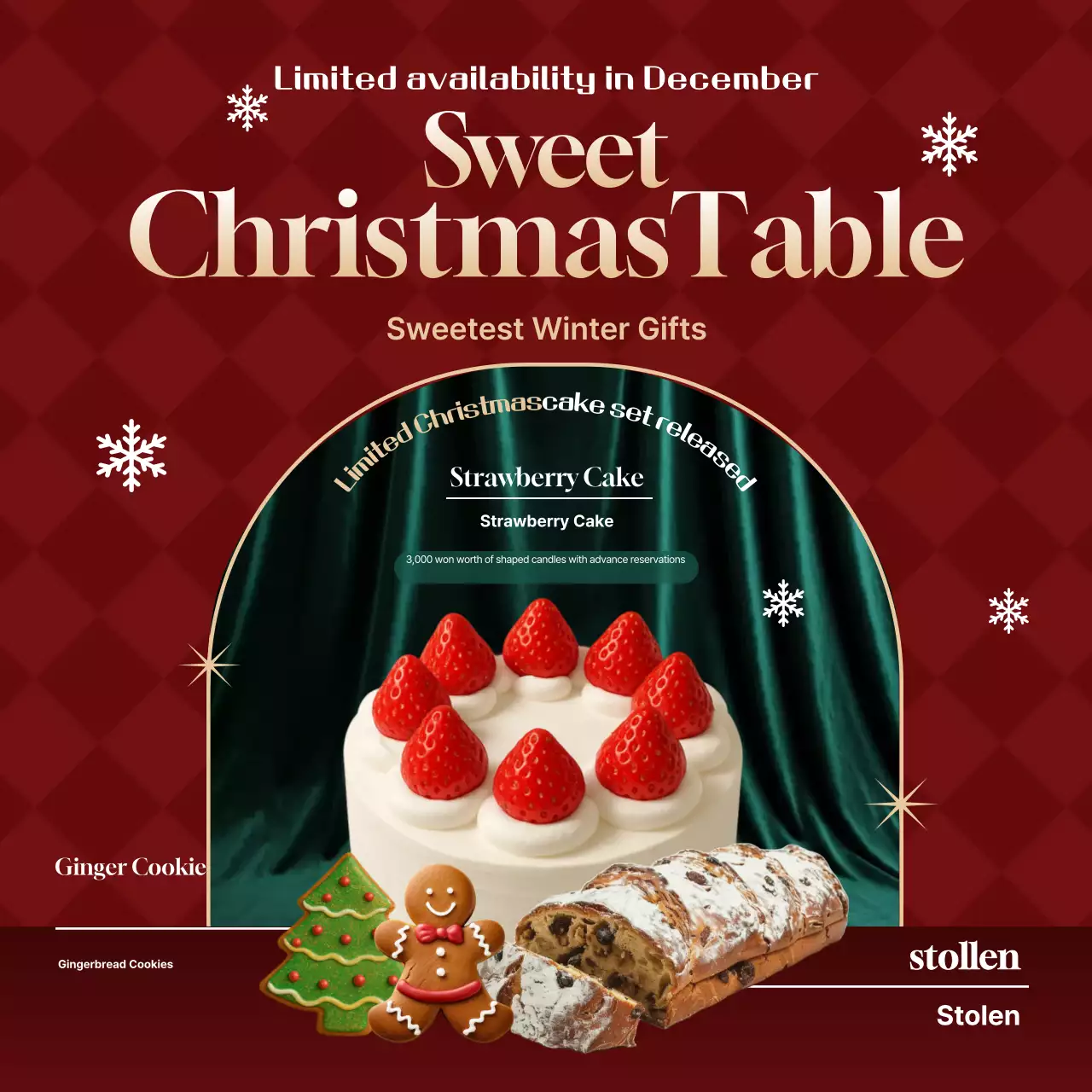 Red Baby Christmas Product Promotion