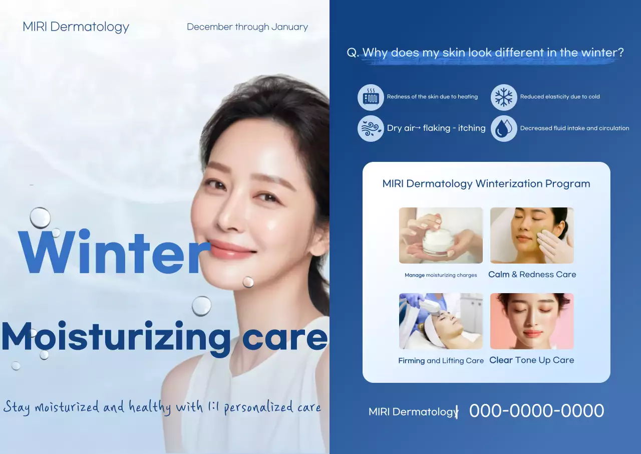 Blue Clean Skin Care Advertisement