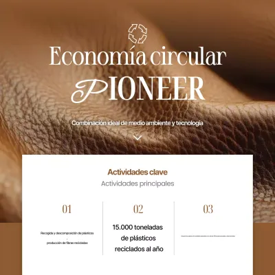 Anuncio de reciclaje moderno de Brown