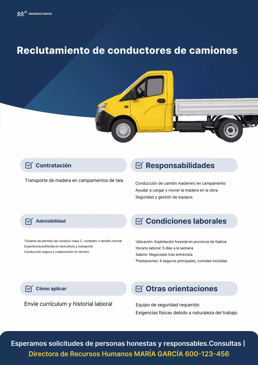 Reclutamiento Simple Azul