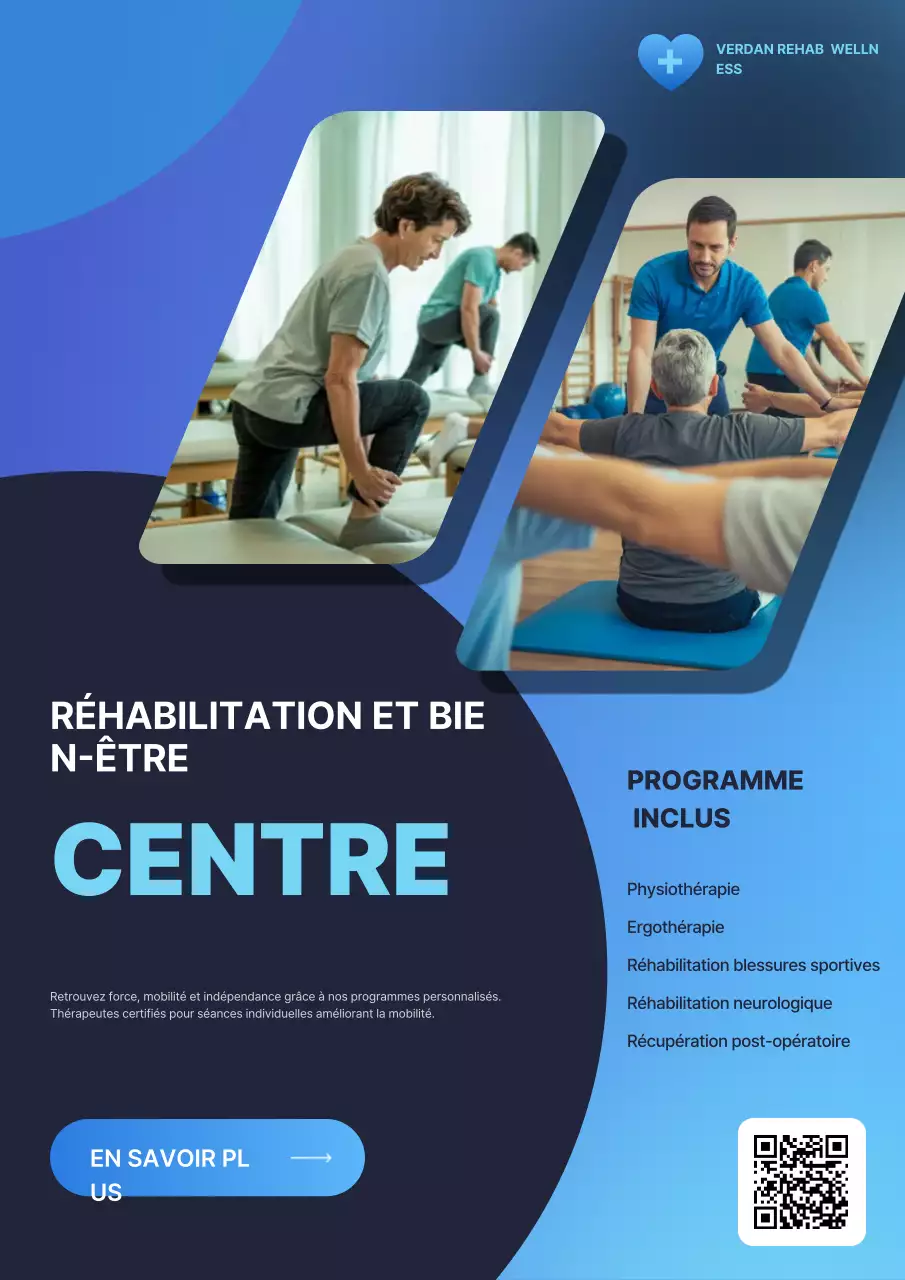 Promotion Bien-être Moderne Bleu