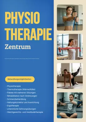 Blue Modern Physiotherapy Promotion
