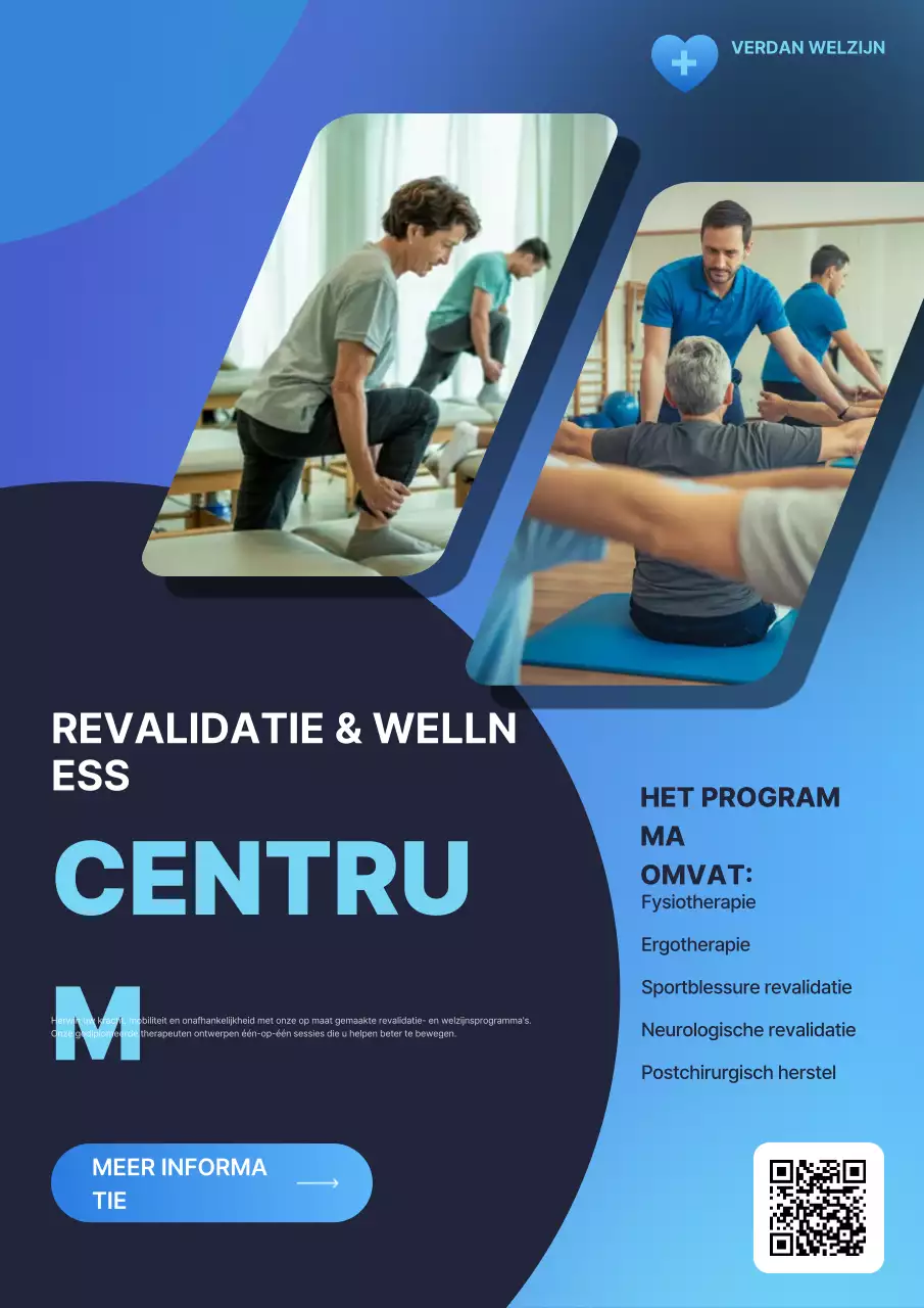 Blauwe Moderne Wellness Promotie