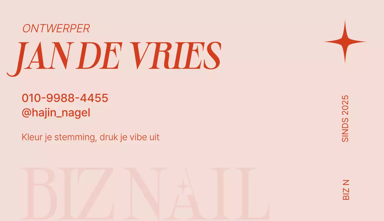 Promotie voor een moderne nagelsalon in Sky Blue