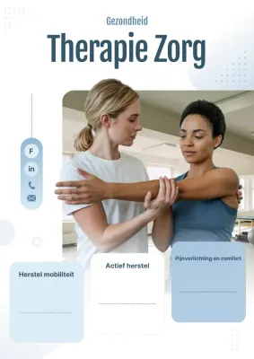 Blauwe Moderne Fysiotherapie Promotie