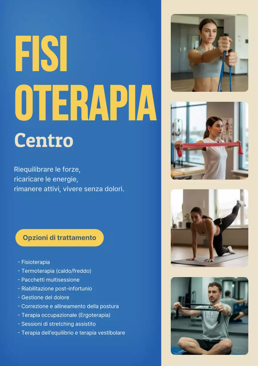 Promozione Fisioterapia Moderna Blu