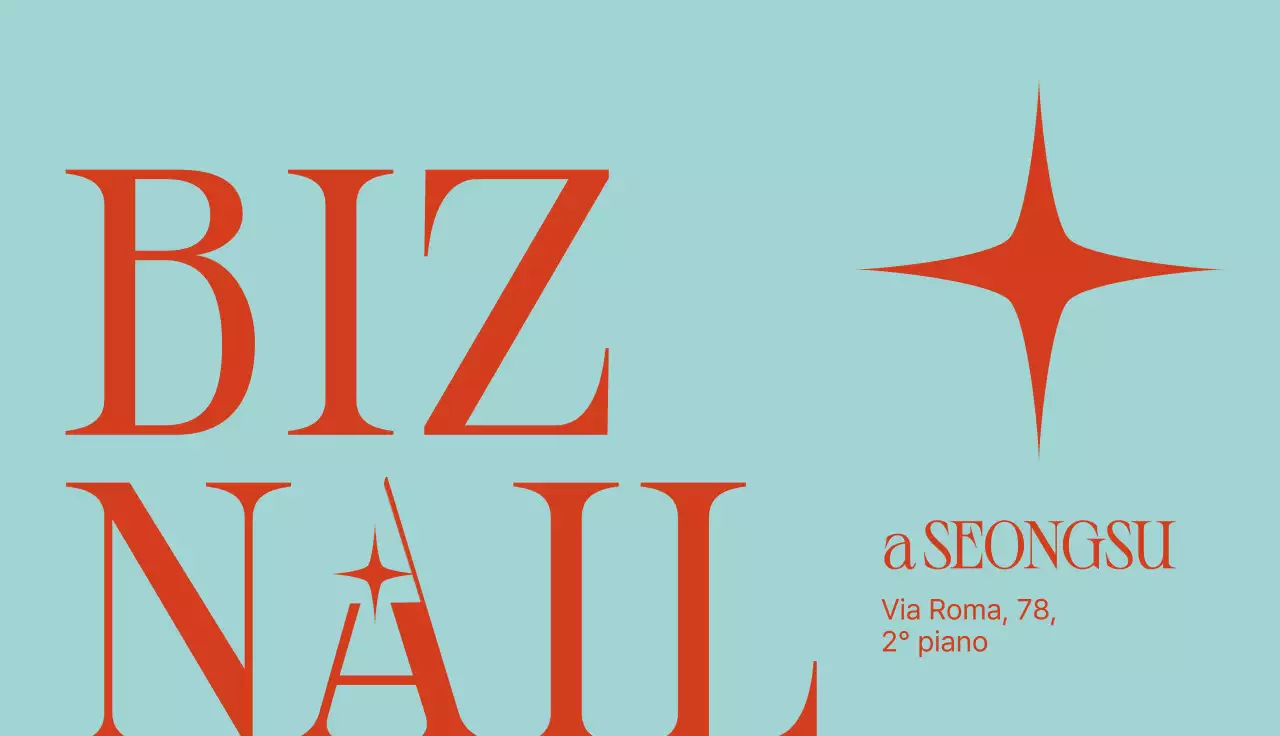 Promozione del negozio del salone per unghie moderno blu cielo