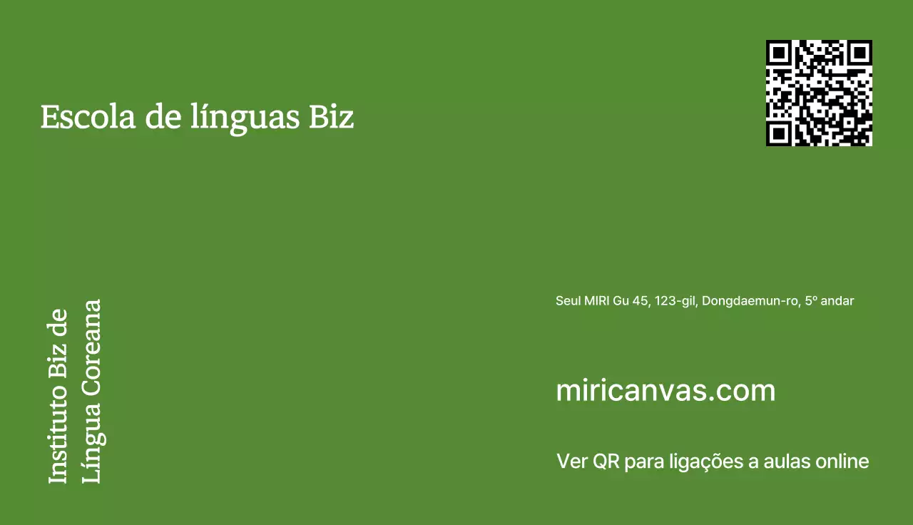 Cartão de Visita Educacional Simples Cáqui