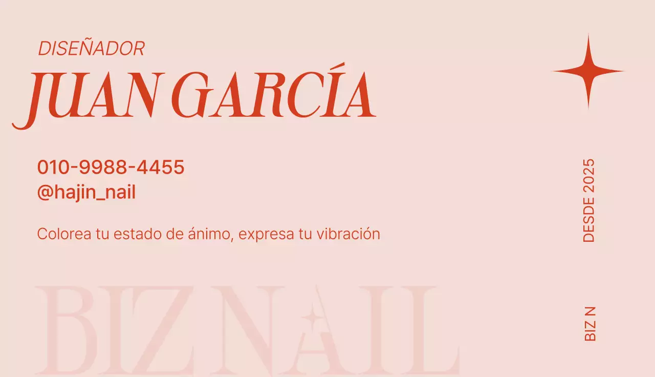 Promoción de salón de uñas moderno azul cielo