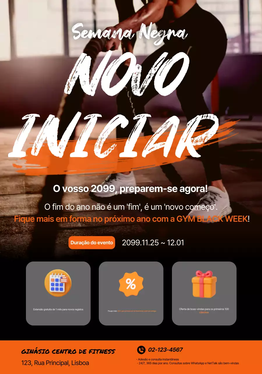 Evento Orange Modern Fitness