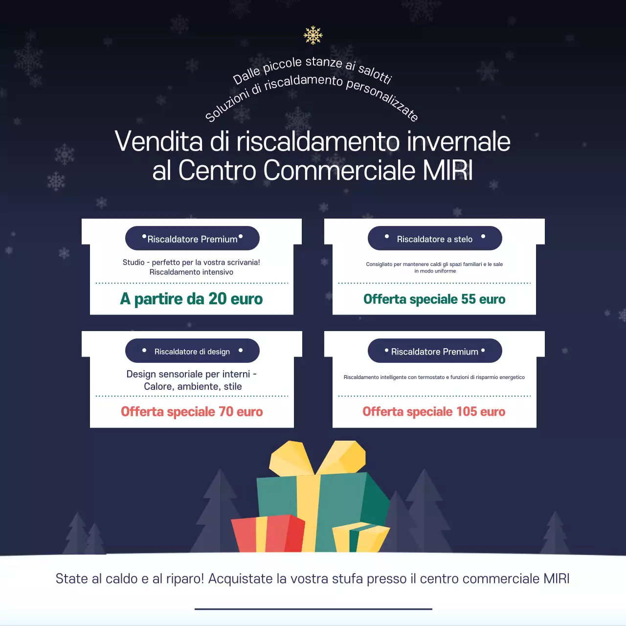 Saldi invernali semplici blu navy