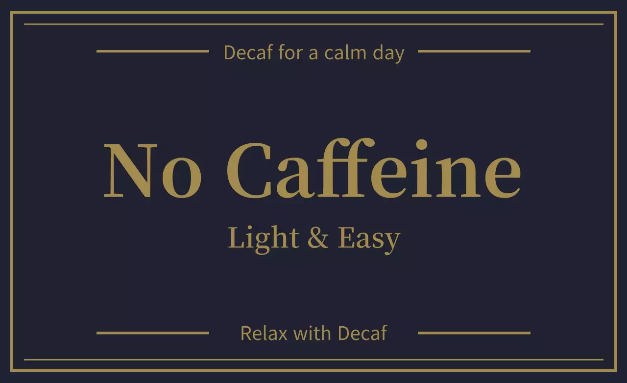 Propaganda de bebida preta simples