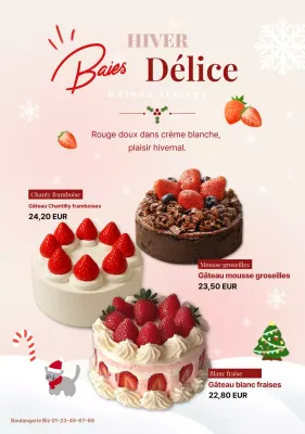 Promotion du gâteau rose pour bébé