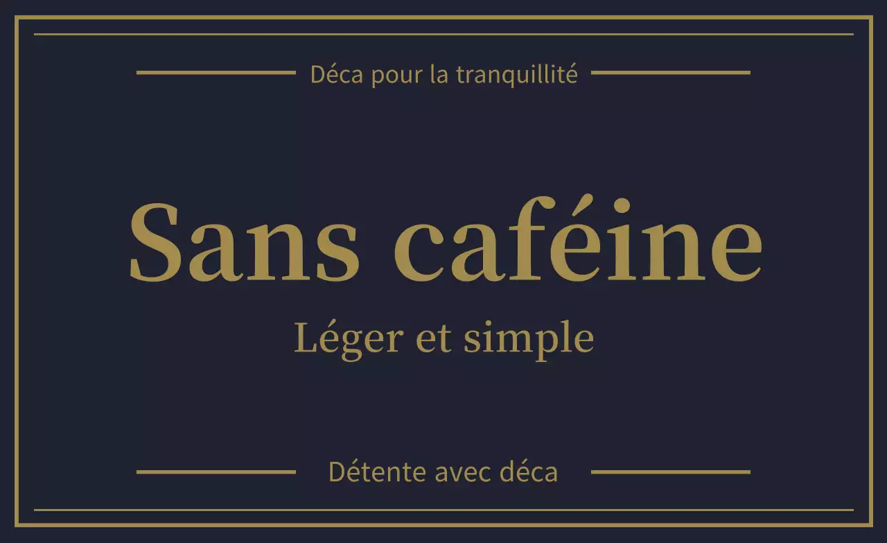 Publicité pour une boisson noire simple