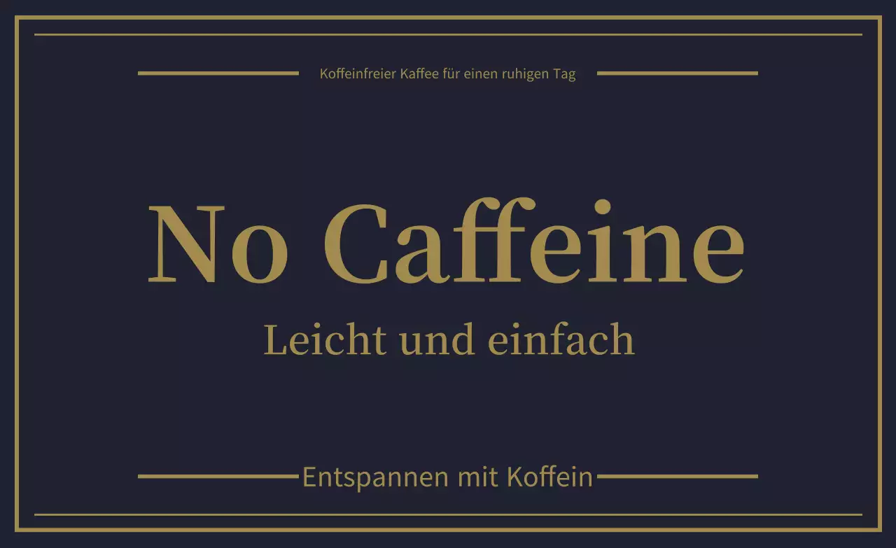 Werbung für schwarzes, einfaches Getränk