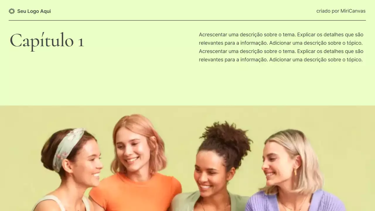 Apresentação informativa sobre saúde feminina moderna em tons pastel