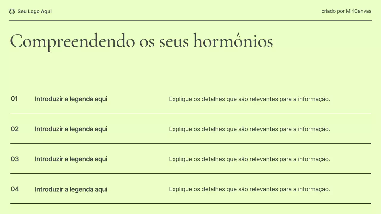 Apresentação informativa sobre saúde feminina moderna em tons pastel