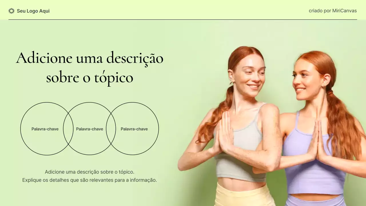 Apresentação informativa sobre saúde feminina moderna em tons pastel