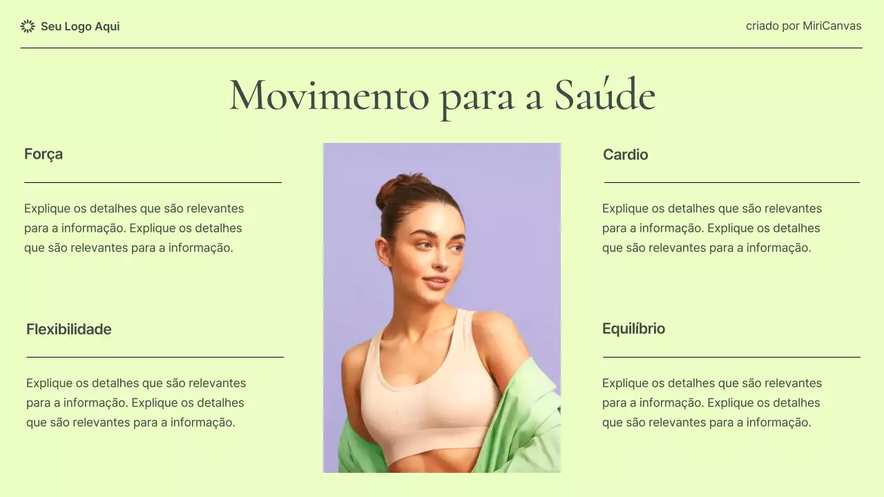 Apresentação informativa sobre saúde feminina moderna em tons pastel