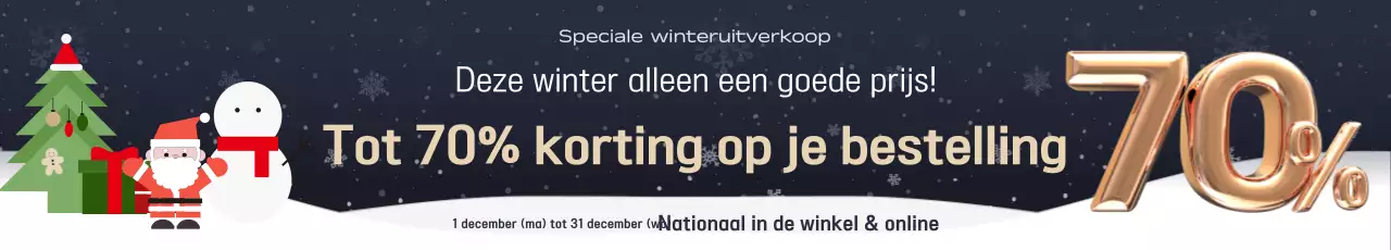 Black Simple Winter Sale-evenement