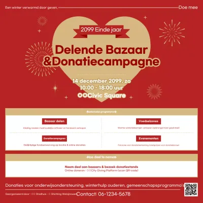 Red Simple Donatie Campagne Evenement