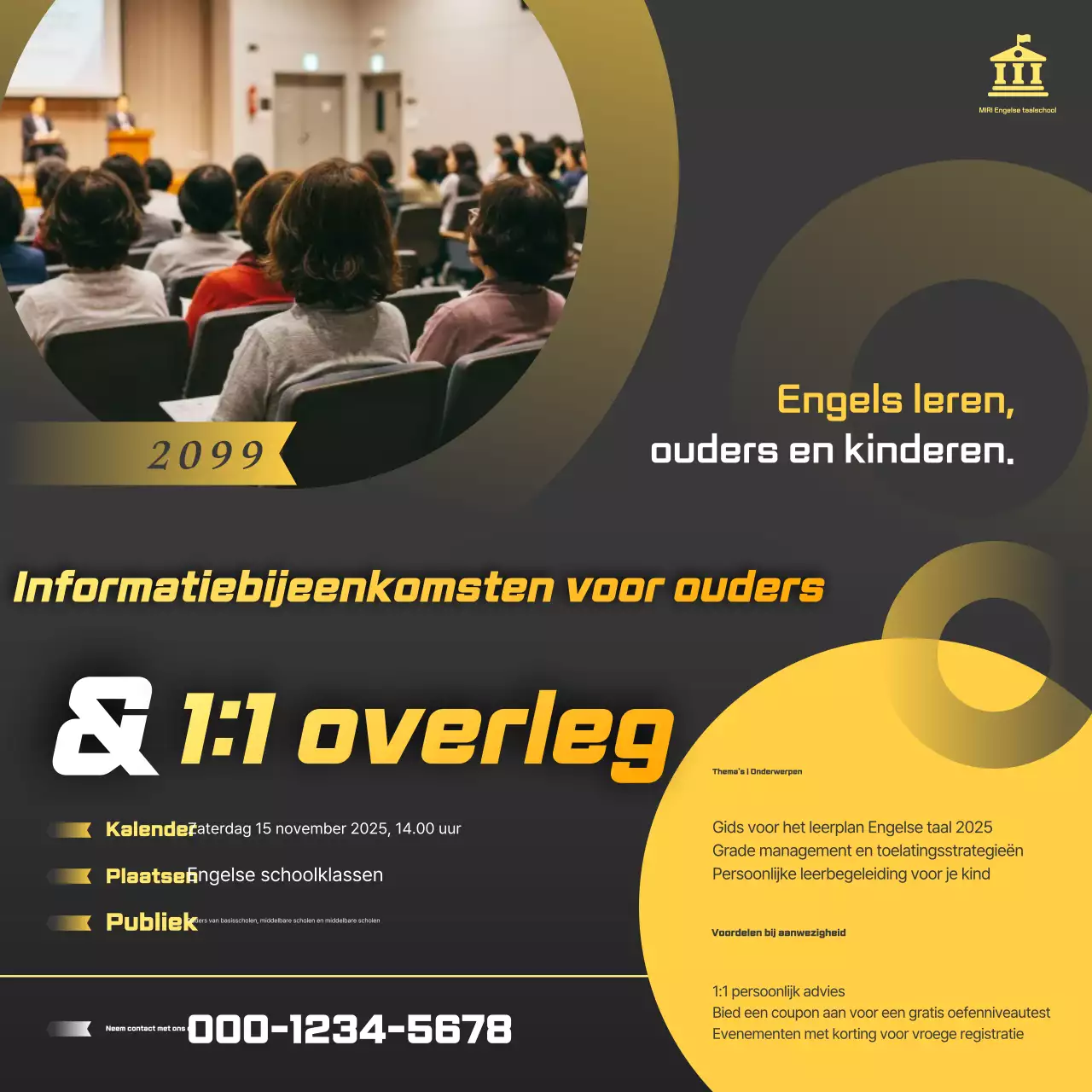 Gele Modern Education Briefing Sessie Gids