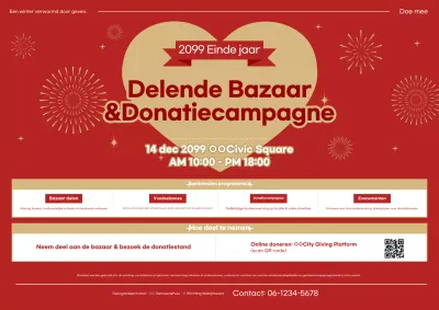 Red Simple Donatie Campagne Evenement