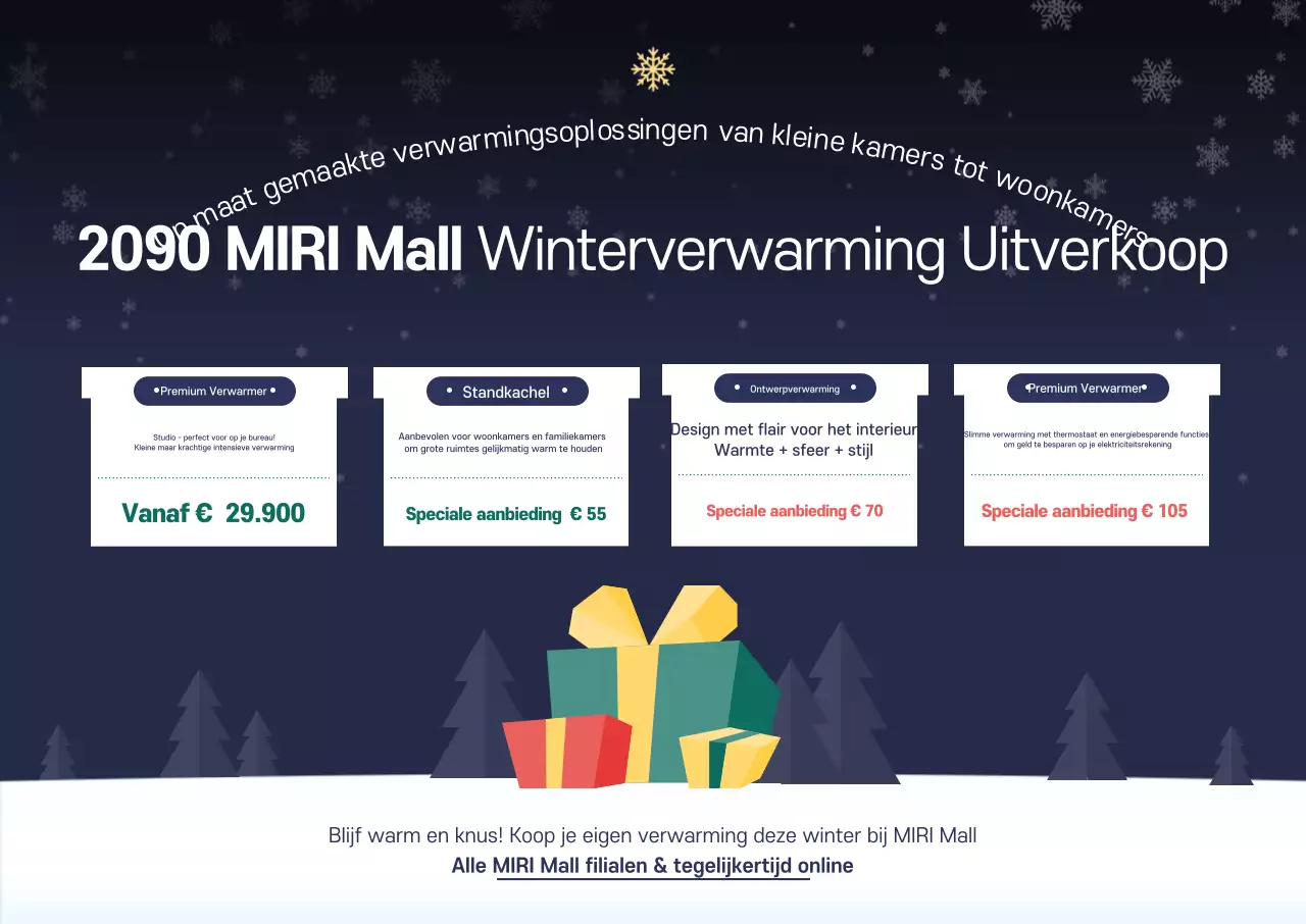 Marineblauwe eenvoudige winteruitverkoop