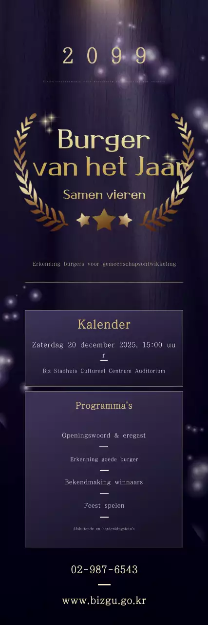 Blue Premium Gratitude Evenementengids