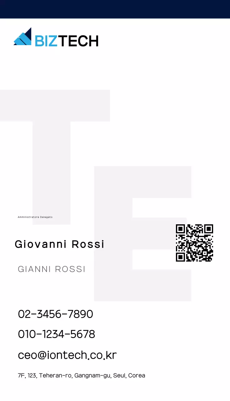 Logo della tecnologia moderna blu navy