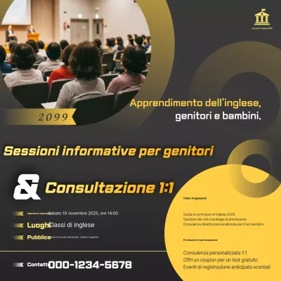 Guida alla sessione informativa sull'educazione moderna gialla