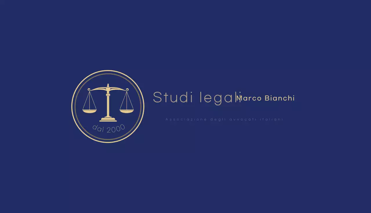Logo semplice della legge blu navy