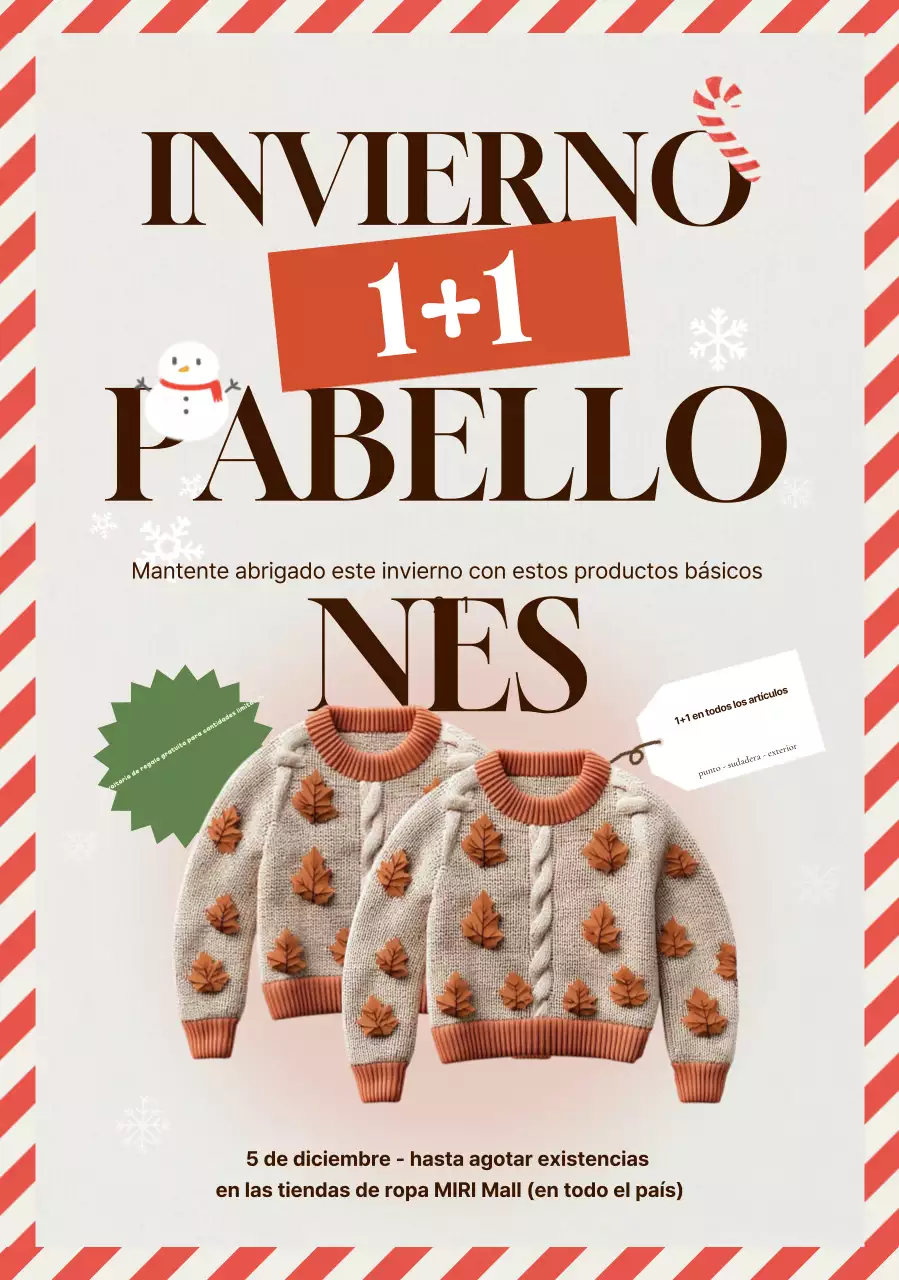 Rebajas de invierno sencillas y naranjas