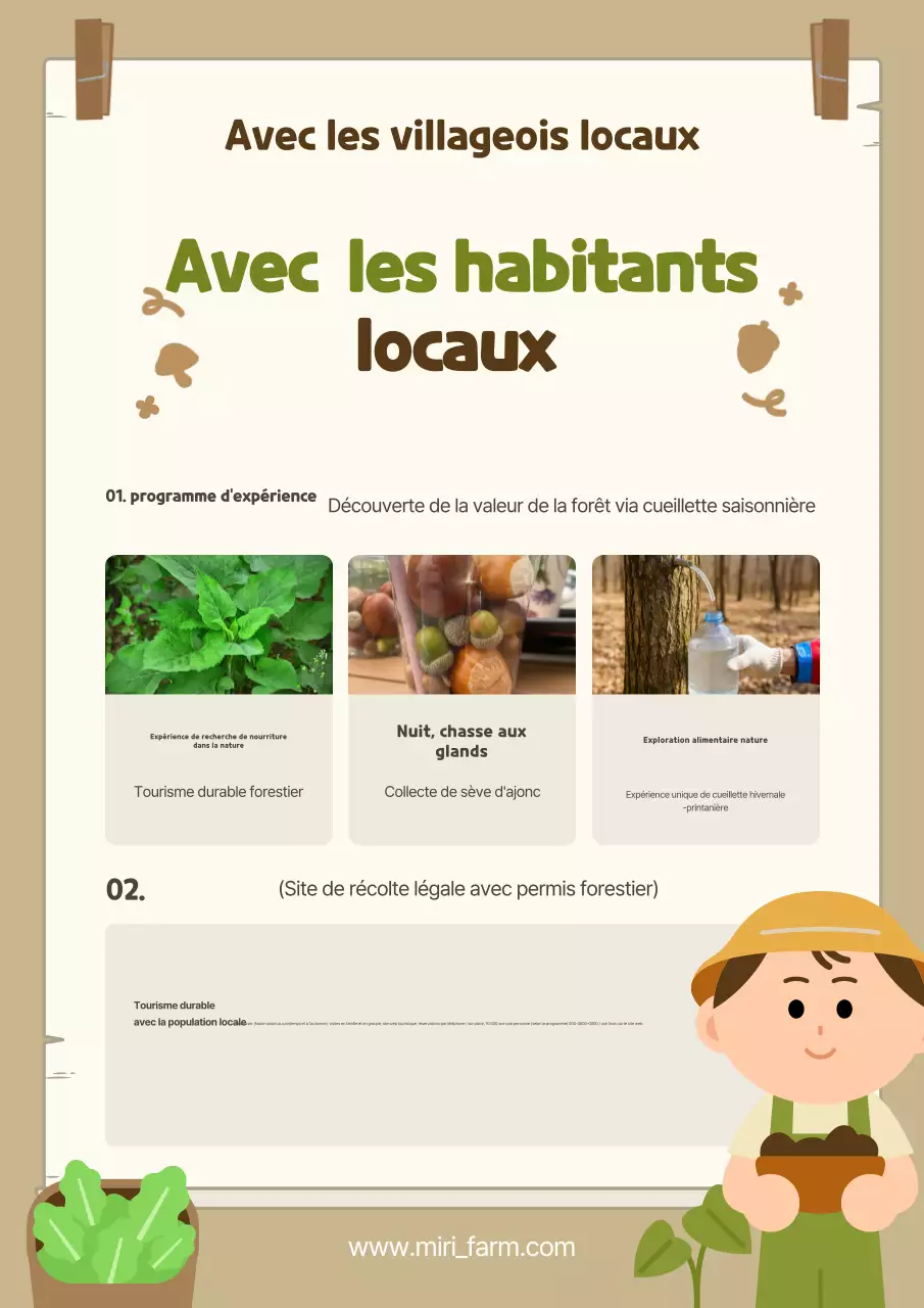 Promotion du tourisme d'expérience traditionnelle beige