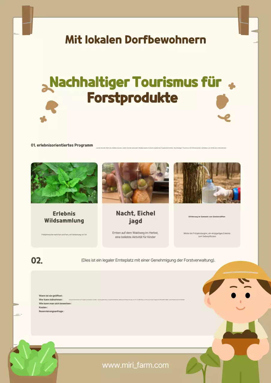 Förderung des Beige Traditional Experience Tourism