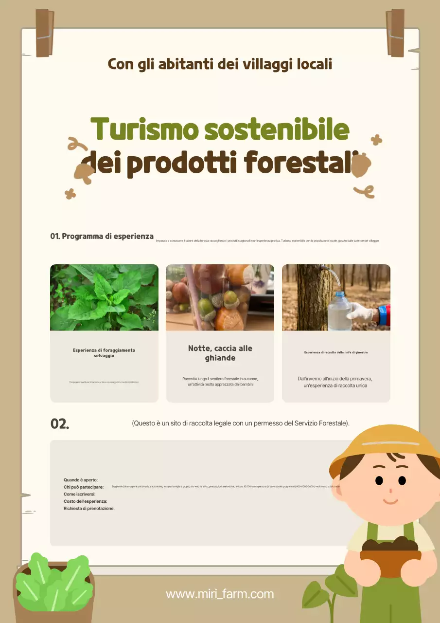Promozione del turismo esperienziale tradizionale beige
