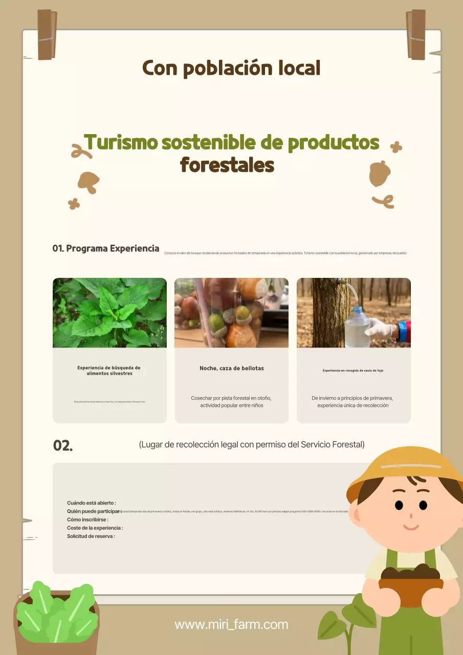 Promoción del Turismo de Experiencia Tradicional Beige