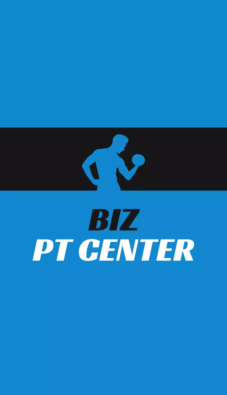 검정 모던 피트니스 명함