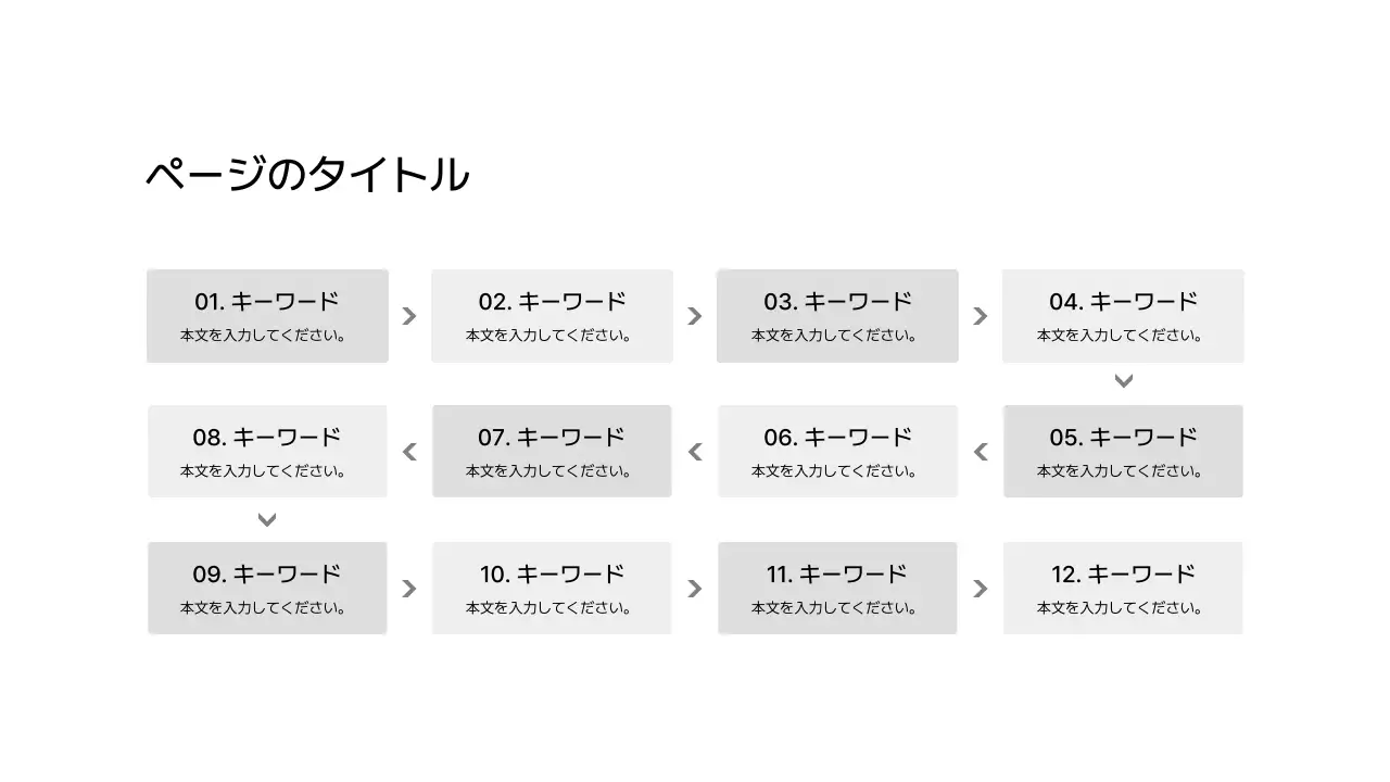 プロセス_上下左右_格子型_ボックス
